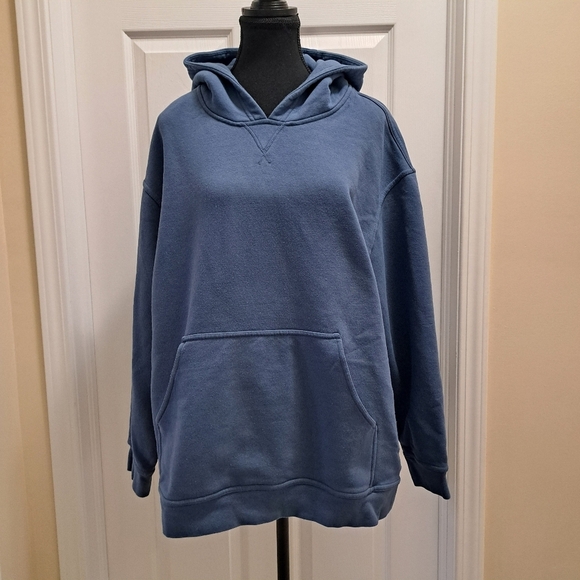 Kirkland Signature Hoodie Pullover Heavyweight Sweatshirt Blue Women's XXL - Picture 8 of 15